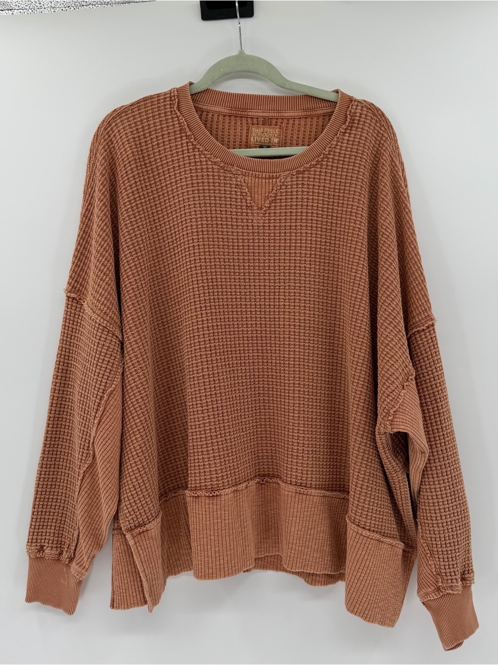 American eagle outfitters big hug crew neck waffle sweatshirt size XXL - Picture 5 of 10